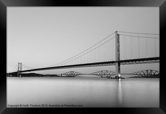Forth Bridges Framed Print by Keith Thorburn EFIAP/b
