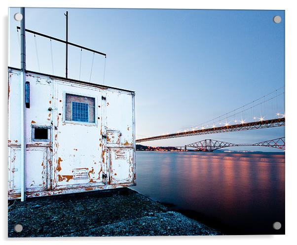 Forth Bridges Acrylic by Keith Thorburn EFIAP/b