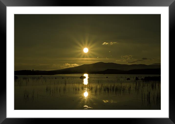 Sunrise over the Highlands Framed Mounted Print by Buster Brown