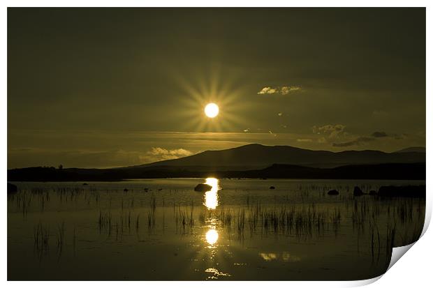 Sunrise over the Highlands Print by Buster Brown