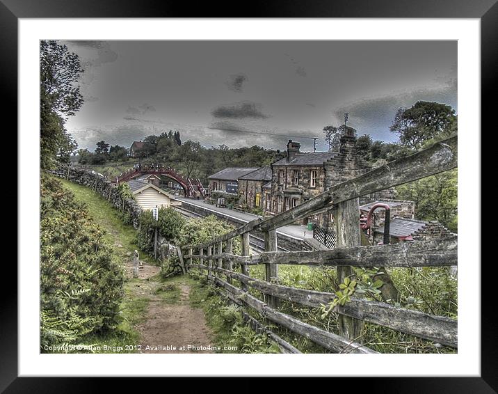 Goathland Station Framed Mounted Print by Allan Briggs