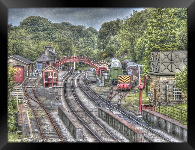 Goathland Railway Station & Sidings Framed Print by Allan Briggs
