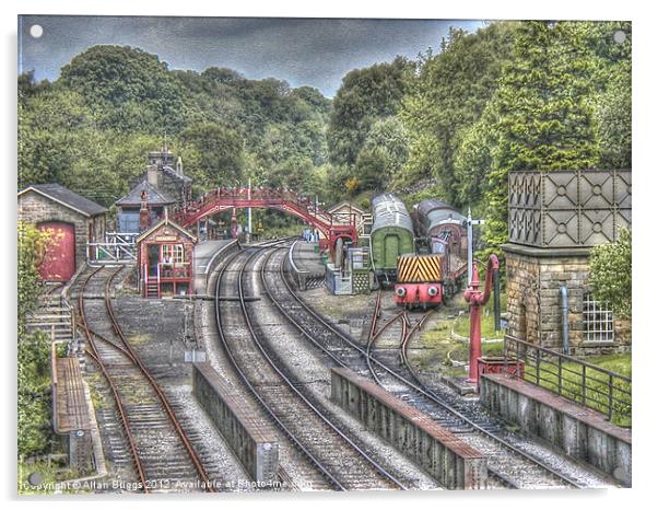 Goathland Railway Station & Sidings Acrylic by Allan Briggs