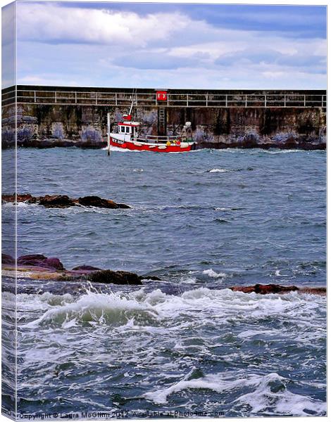 Sailing Home Canvas Print by Laura McGlinn Photog