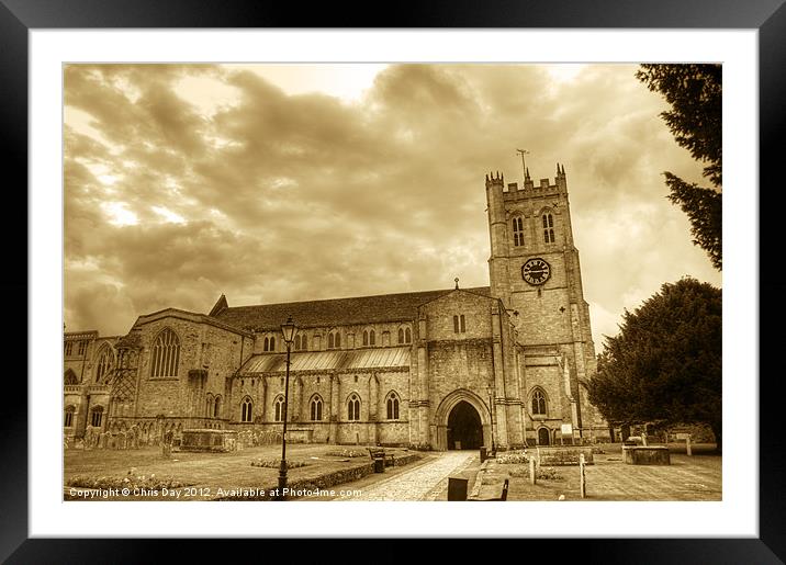 The Priory Framed Mounted Print by Chris Day