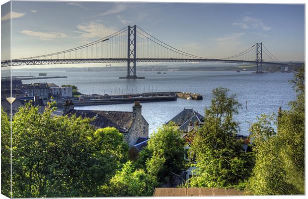 Forth Road Bridge and Harbour Canvas Print by Tom Gomez
