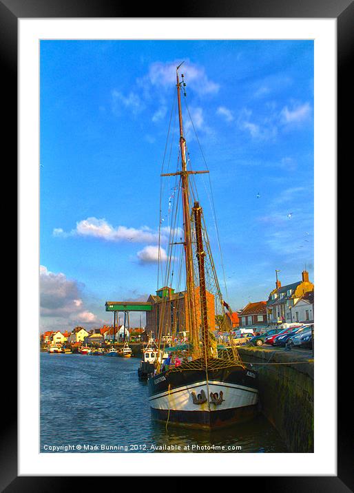 In the harbour Framed Mounted Print by Mark Bunning
