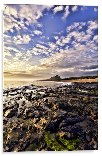 Bamburgh Sunrise Acrylic by Northeast Images