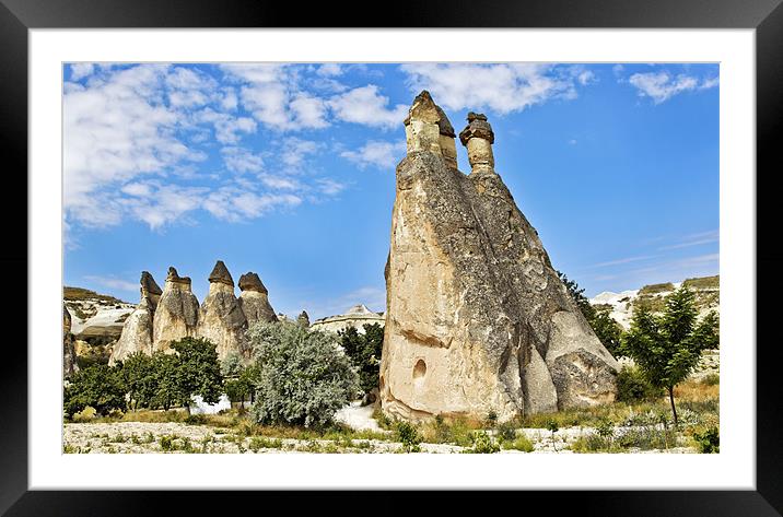 Limestone Soldiers of Cappadocia Framed Mounted Print by Arfabita  