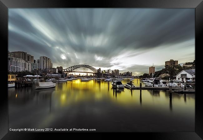 Lavender Bay - Sydney Framed Print by Mark Lucey
