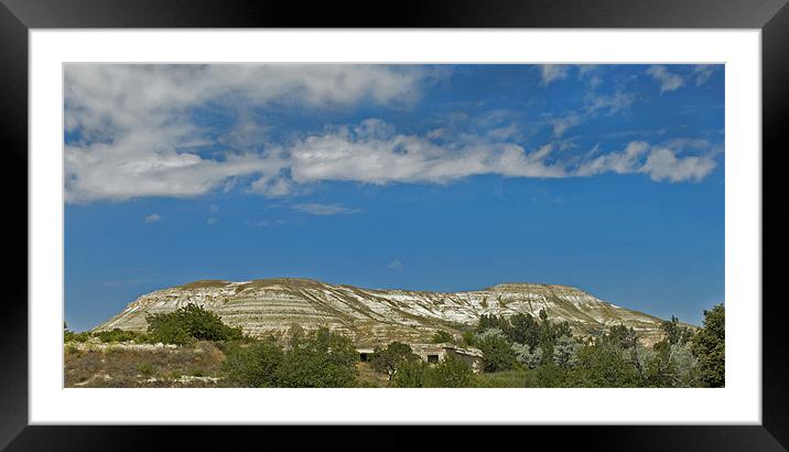 Grey clouds over Cappadocia Plateau Framed Mounted Print by Arfabita  