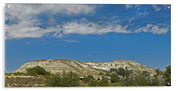 Grey clouds over Cappadocia Plateau Acrylic by Arfabita  
