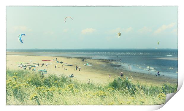 Seaside in Watercolour Print by Rick Parrott