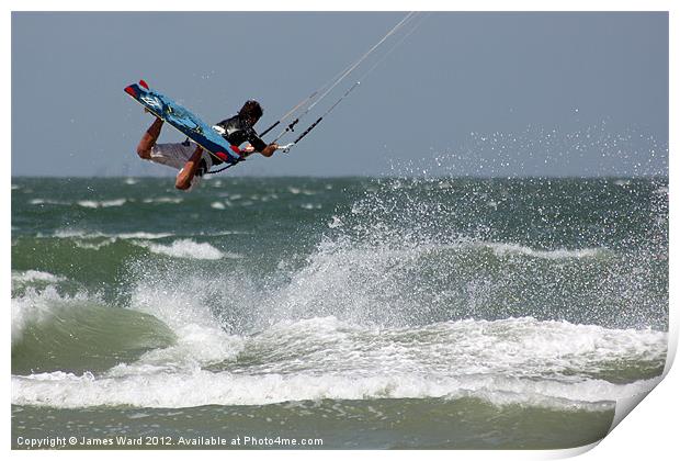 Kite Surfer 2 Print by James Ward