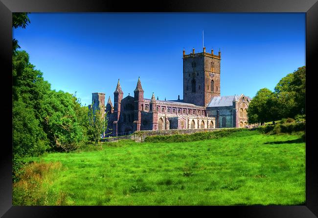 St Davids Cathedral Pembrokeshire 3 Framed Print by Steve Purnell