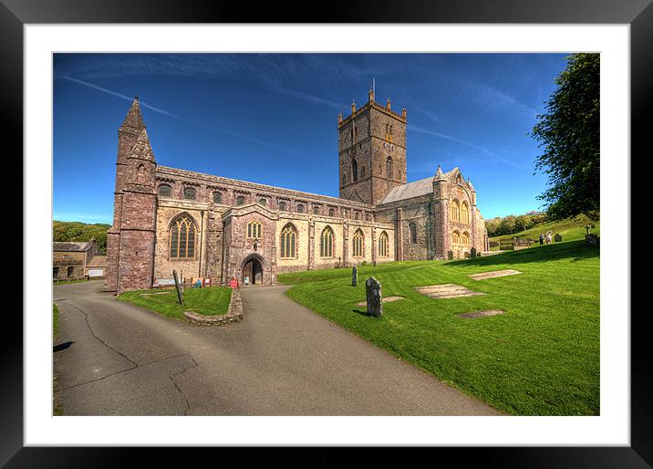 St Davids Cathedral Pembrokeshire 4 Framed Mounted Print by Steve Purnell