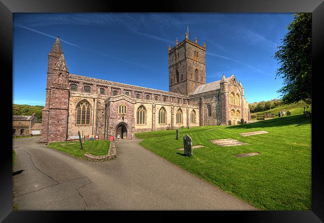 St Davids Cathedral Pembrokeshire 4 Framed Print by Steve Purnell