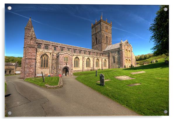 St Davids Cathedral Pembrokeshire 4 Acrylic by Steve Purnell