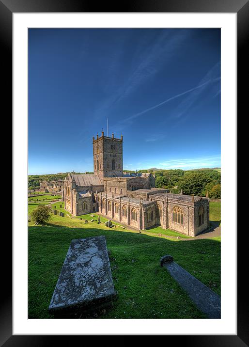 St Davids Cathedral Pembrokeshire 5 Framed Mounted Print by Steve Purnell