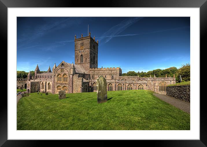 St Davids Cathedral Pembrokeshire 6 Framed Mounted Print by Steve Purnell