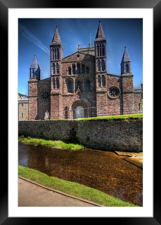St Davids Cathedral Pembrokeshire 7 Framed Mounted Print by Steve Purnell