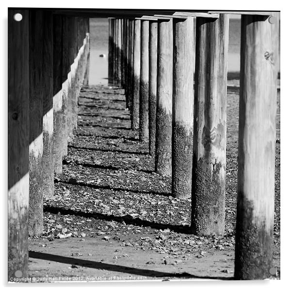 Under the Boardwalk Acrylic by Judy Hall-Folde