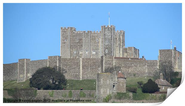 Dover Castle Print by N C Photography