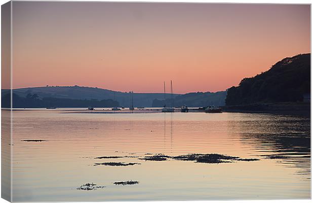 Galmpton Creek sunset Canvas Print by kevin wise