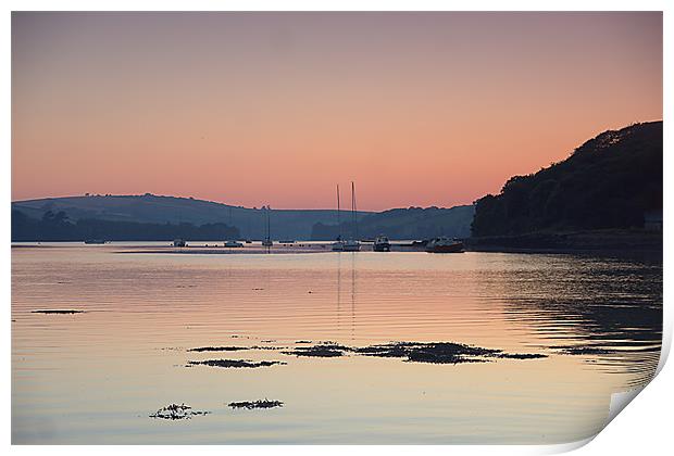 Galmpton Creek sunset Print by kevin wise