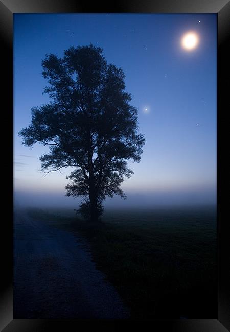 Moonlit dawn Framed Print by Ian Middleton
