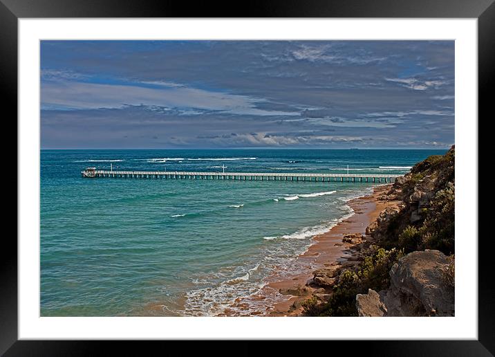 Port Lonsdale Pier Framed Mounted Print by Roger Green