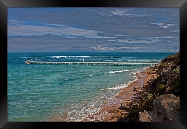 Port Lonsdale Pier Framed Print by Roger Green