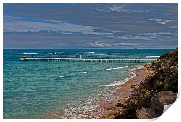 Port Lonsdale Pier Print by Roger Green