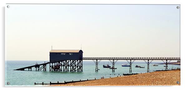 Selsey Lifeboat Station Acrylic by Donna Collett