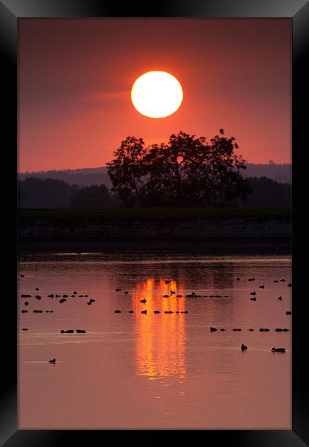 Glowing sunset Framed Print by Jack Jacovou Travellingjour