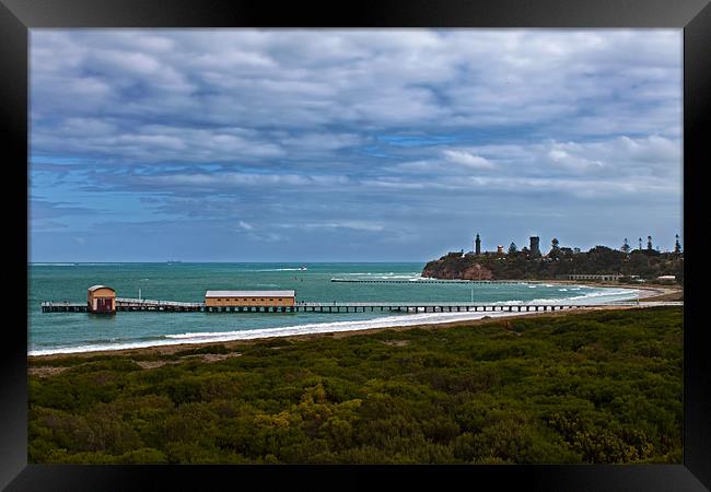 Queenscliff Beach Framed Print by Roger Green