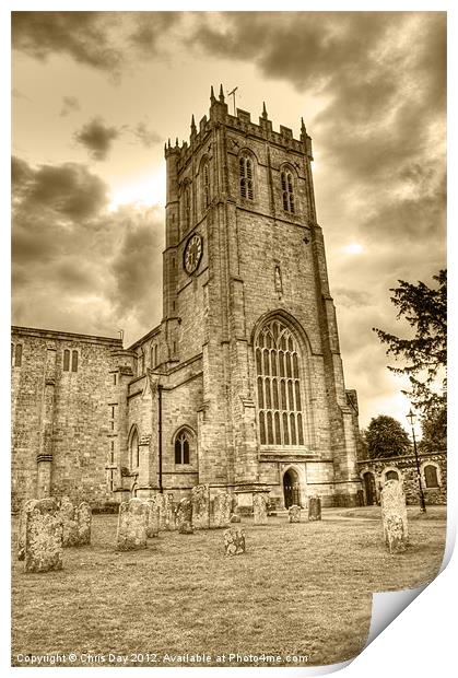 The Priory Print by Chris Day