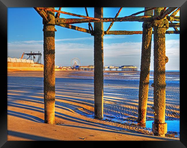 Beach Structures Framed Print by David McCulloch