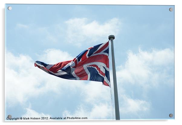 Flying the Flag Acrylic by Mark Hobson