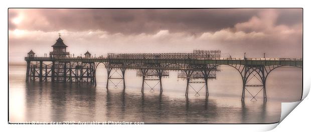 Mist by the pier Print by Andy dean