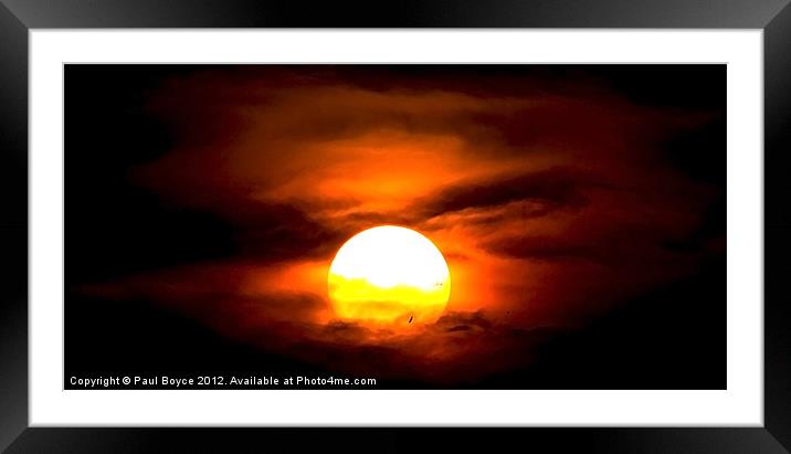 Once More Around The Sun Framed Mounted Print by Paul Boyce