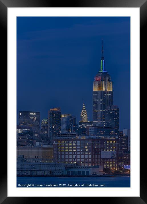 Empire State Framed Mounted Print by Susan Candelario