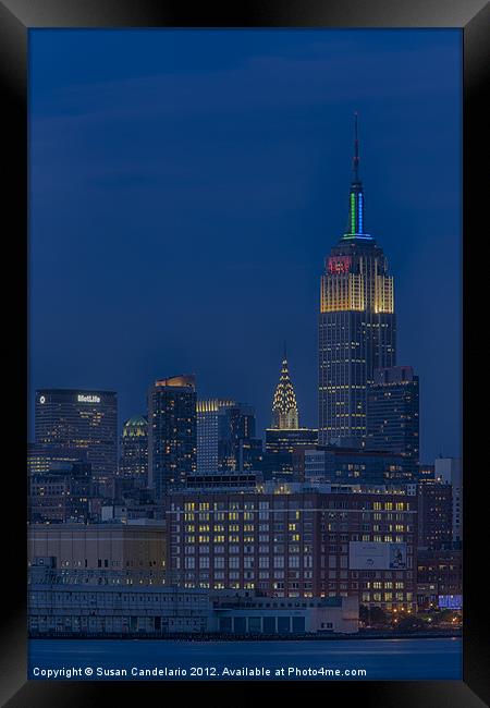 Empire State Framed Print by Susan Candelario