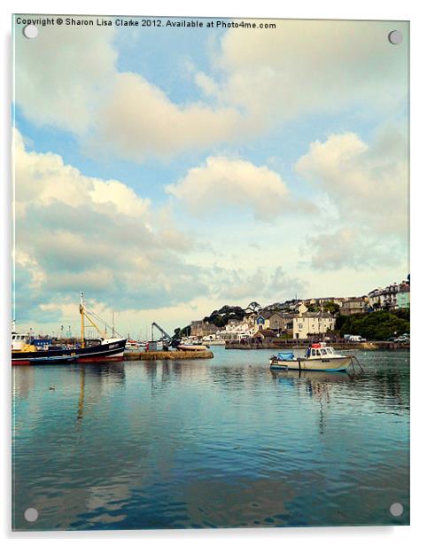 Brixham Harbour 3 Acrylic by Sharon Lisa Clarke