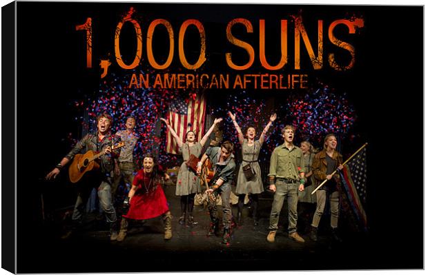 Poster for musical 1,000 Suns Canvas Print by Gary Eason