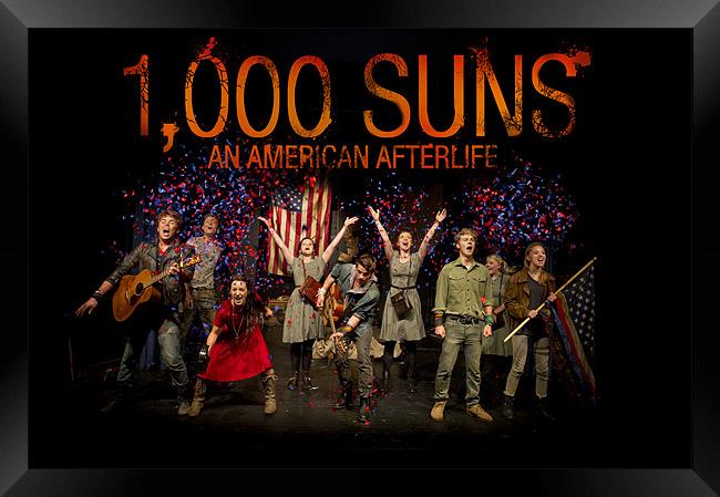 Poster for musical 1,000 Suns Framed Print by Gary Eason