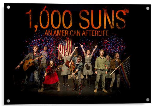 Poster for musical 1,000 Suns Acrylic by Gary Eason