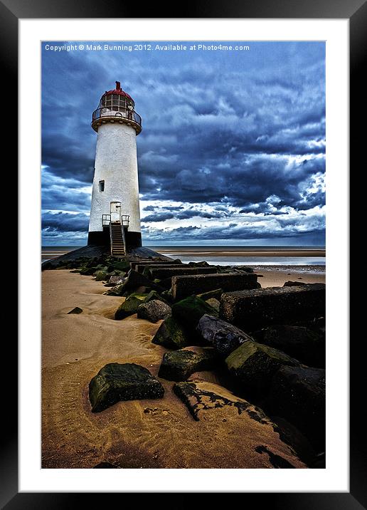 Talacre lighthouse Framed Mounted Print by Mark Bunning