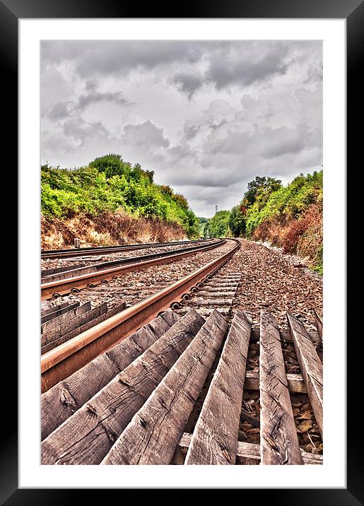 End of the Line Framed Mounted Print by Dawn Cox