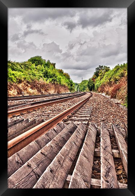 End of the Line Framed Print by Dawn Cox